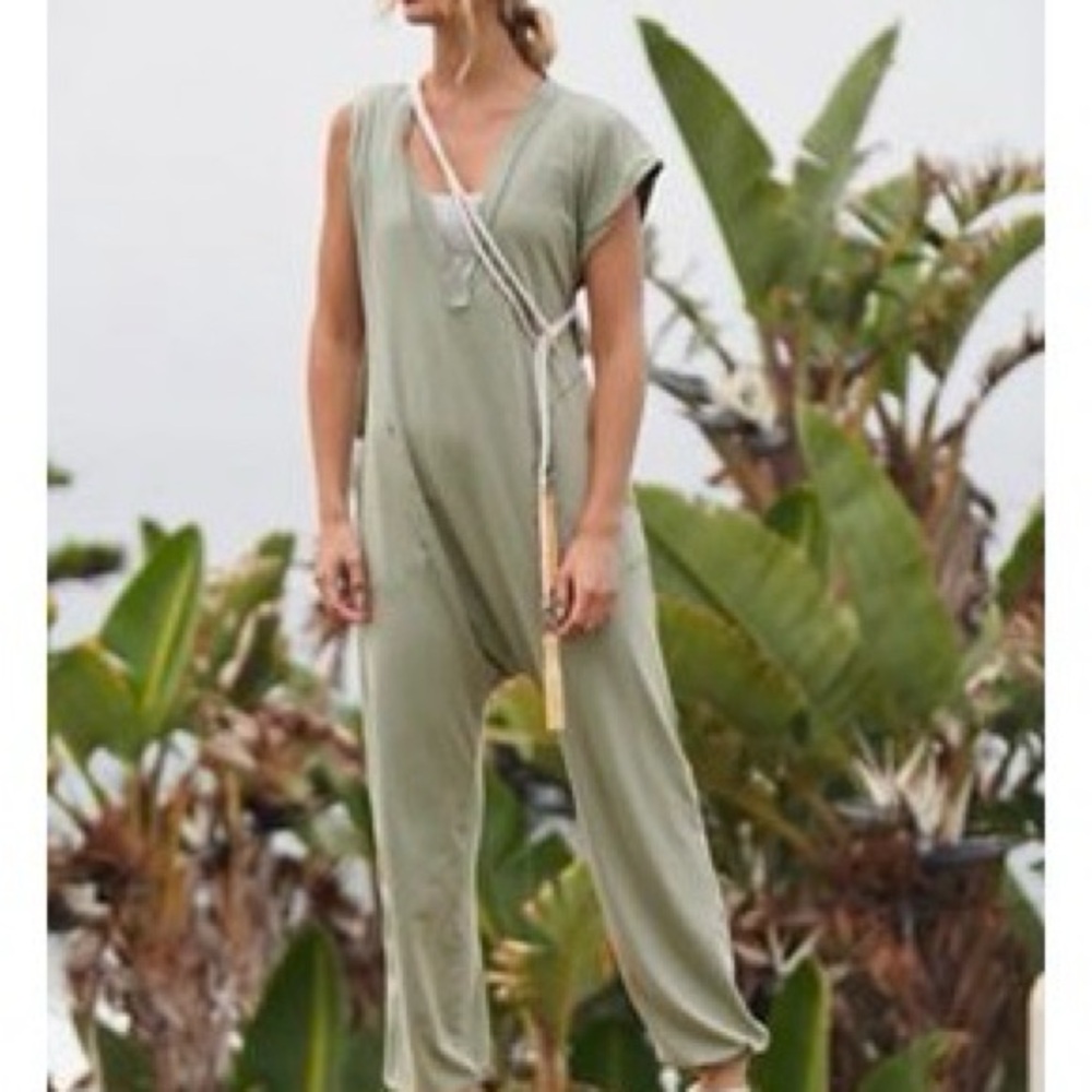 Free People Movement Hot Hot V-Neck Onsie